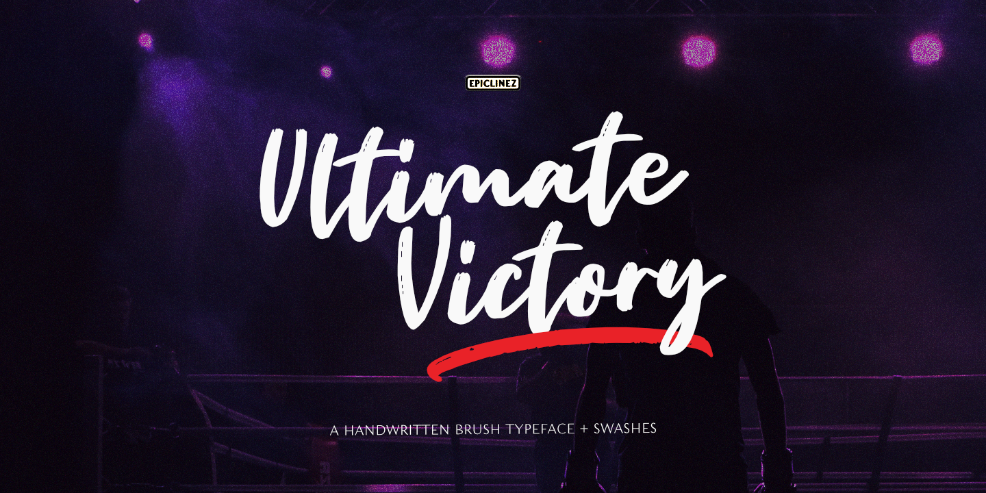 Przykład czcionki Ultimate Victory Regular